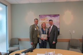 MD being honored for her care at Norma Pfriem Breast Center
