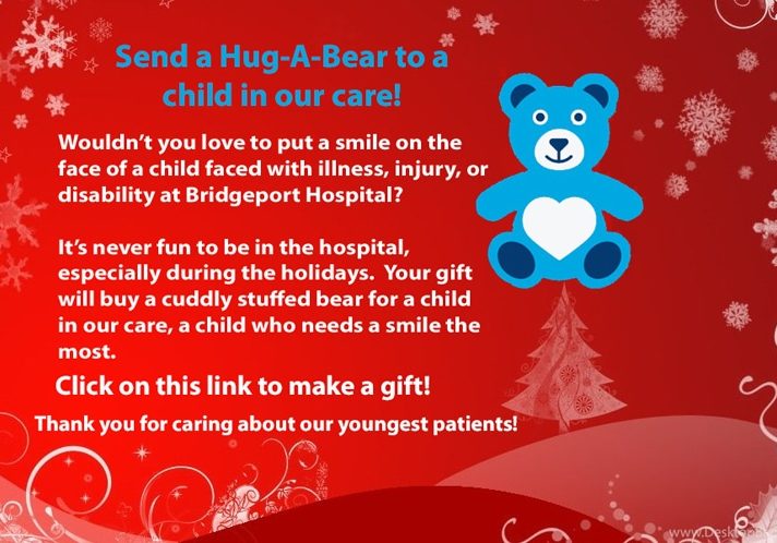 Holiday Card Hug A Bear 850